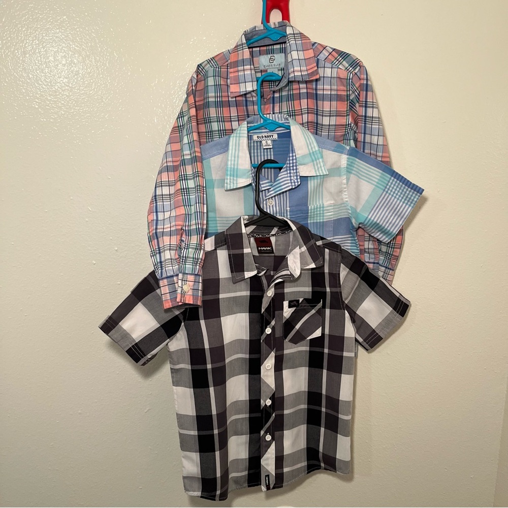 EUC Bundle of Boy’s Plaid Button-Up Shirts